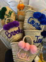 Personalized Mini Straw Bags – Set of 4 Customizable Handwoven Favors - Image 11