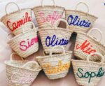 Personalized Mini Straw Bags – Set of 4 Customizable Handwoven Favors - Image 2