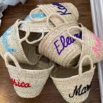 Personalized Mini Straw Bags – Set of 4 Customizable Handwoven Favors - Image 4
