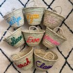 Personalized Mini Straw Bags – Set of 4 Customizable Handwoven Favors - Image 3