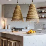 Handwoven Moroccan Straw Pendant Light – Natural Boho Lamp (3 Sizes) - Image 7