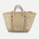 Convertible Moroccan Straw Backpack – Handwoven Tote with Leather Straps - Image 4