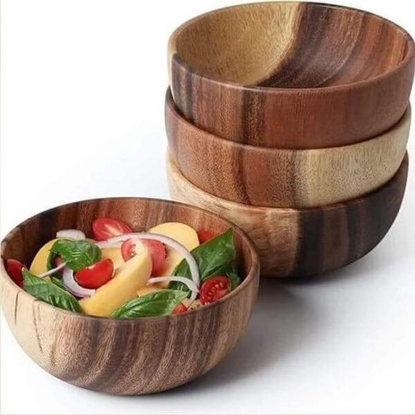 Handcrafted Walnut Wood Bowl – Traditional Moroccan Design