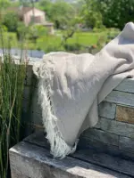 Handmade Throw with Tassels – Cozy & Boho Style Blanket - Image 4