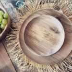 Natural Walnut Wood Serving Plate – Handmade Healthy Wooden Dish (Approx. 25–30 cm) - Image 4