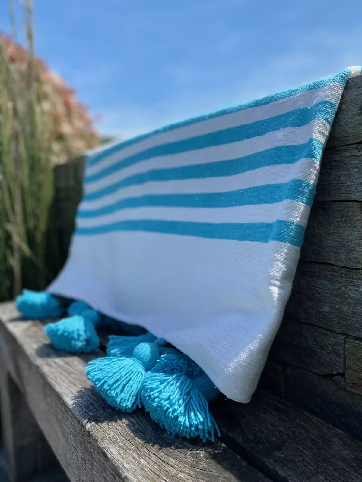 Handmade Throw with Tassels – Cozy & Boho Style Blanket - Image 1