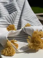 Handmade Throw with Tassels – Cozy & Boho Style Blanket - Image 7