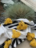 Handmade Throw with Tassels – Cozy & Boho Style Blanket - Image 4