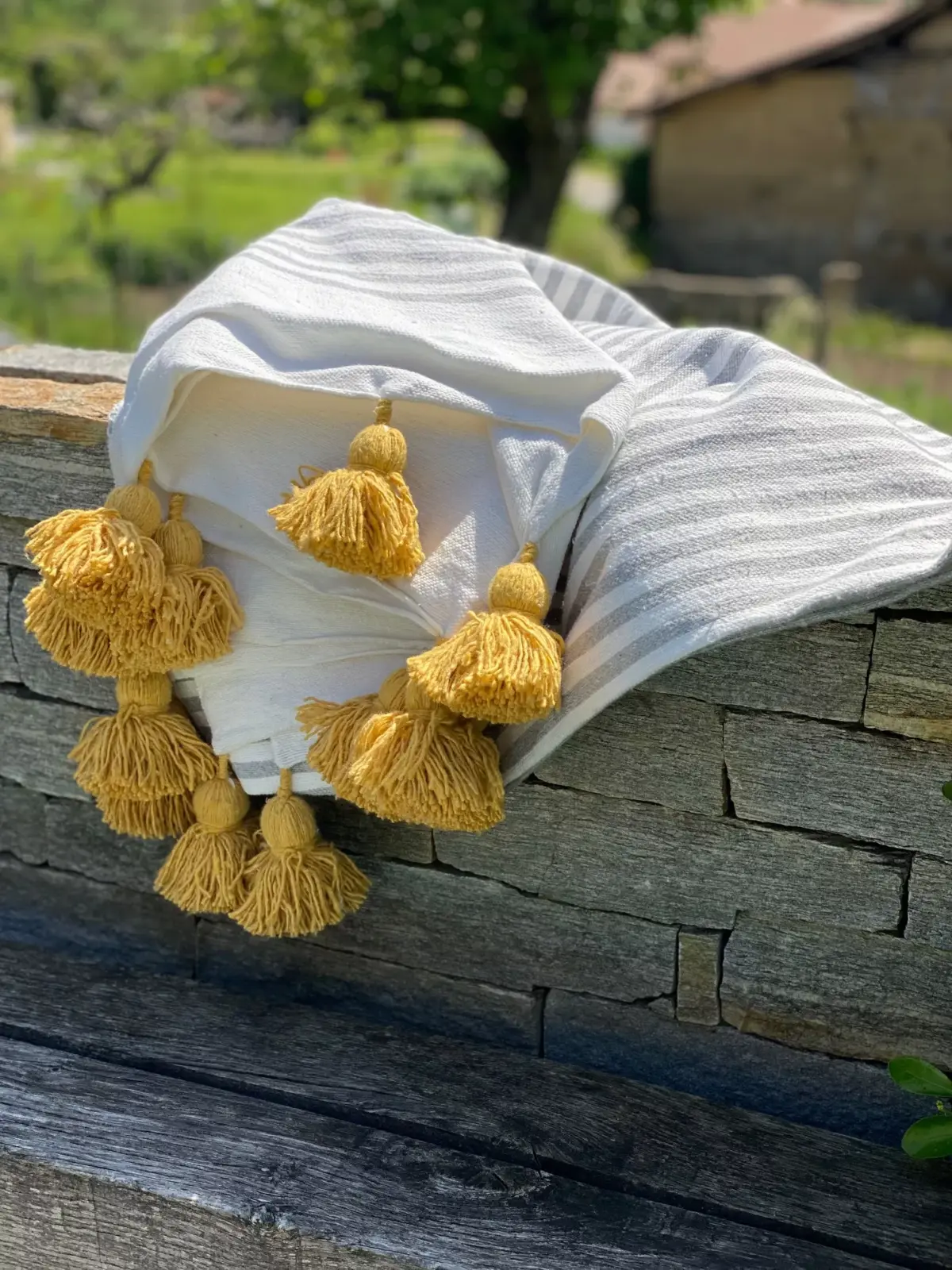 Handmade Throw with Tassels – Cozy & Boho Style Blanket - Image 5