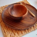 Handcrafted Walnut Wood Bowl – Traditional Moroccan Design - Image 11