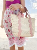 Ridgely Woven Straw Tote Bag – Coastal-Inspired with Vegan Leather Handles - Image 8