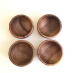 Handcrafted Walnut Wood Bowl – Traditional Moroccan Design - Image 6