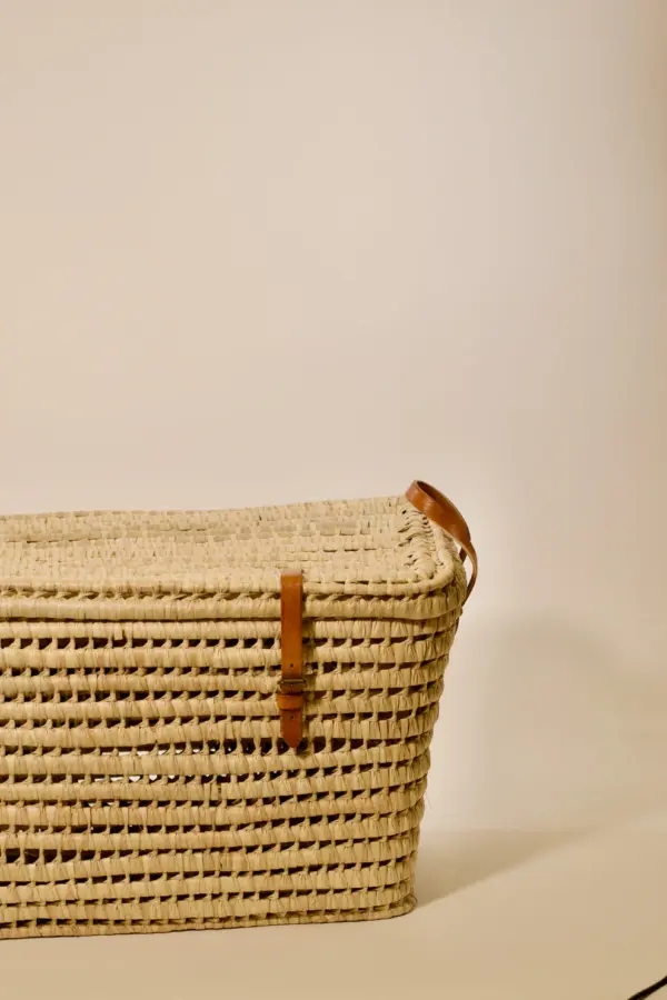 Palm Leaf Storage Chest and Basket