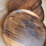 Natural Walnut Wood Serving Plate – Handmade Healthy Wooden Dish (Approx. 25–30 cm) - Image 5