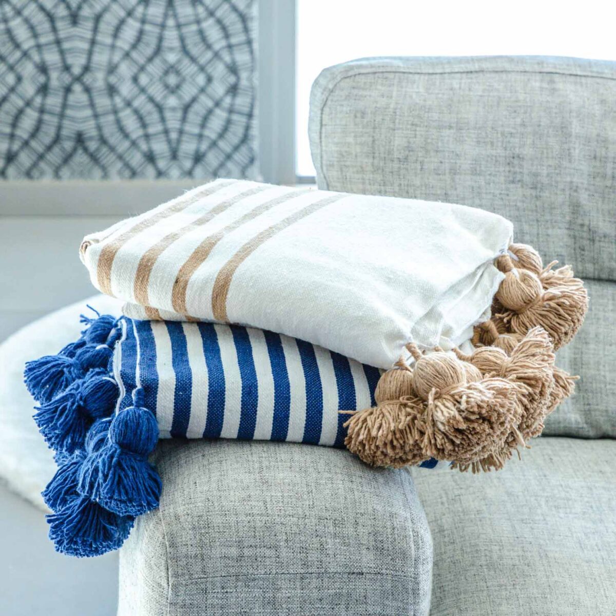 Handmade Throw with Tassels – Cozy & Boho Style Blanket - Image 3