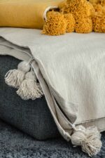 Handmade Throw with Tassels – Cozy & Boho Style Blanket - Image 2