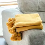 Handmade Throw with Tassels – Cozy & Boho Style Blanket - Image 2