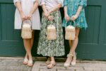Emily Woven Bucket Tote Bag – Vegan Leather & Reed Weave - Image 5