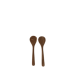Cocina Large Teak Servers – Set of 2 | Hand-Carved Natural Wooden Serving Utensils (36 cm) - Image 7
