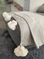 Handmade Throw with Tassels – Cozy & Boho Style Blanket - Image 6