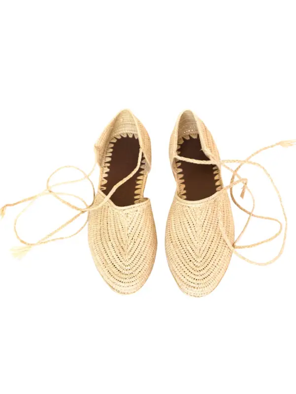Handwoven Raffia Slide Sandals – Naturally Chic & Artisan-Made