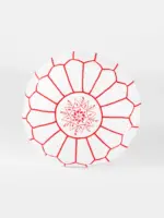 Moroccan Leather Pouffe