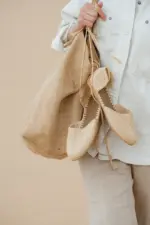 Handwoven Raffia Slide Sandals – Naturally Chic & Artisan-Made - Image 3