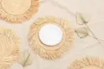 Raffia Placemat / Fringed Raffia Coaster