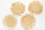 Raffia Placemat / Fringed Raffia Coaster - Image 4