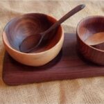 Handcrafted Walnut Wood Bowl – Traditional Moroccan Design - Image 10