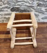 Moroccan Handmade Wooden Stool – Camel Seat | Decorative & Functional (40 x 30 x 30 cm) - Image 3