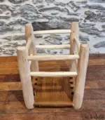 Moroccan Handmade Wooden Stool – Camel Seat | Decorative & Functional (40 x 30 x 30 cm) - Image 2