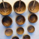 Handcrafted Walnut Wood Bowl – Traditional Moroccan Design - Image 3