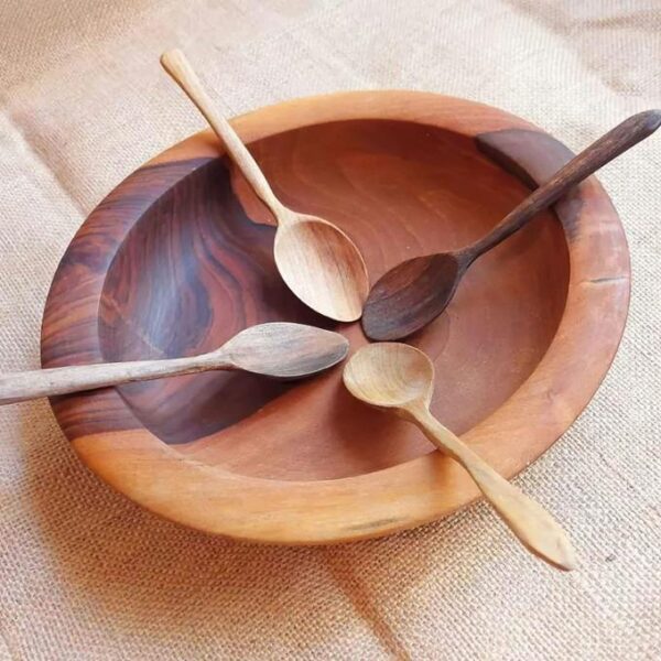 Handcrafted Walnut Wood Gas3a – Elegant Moroccan Bowl