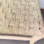 Handcrafted Moroccan Beldi Bench 80cm – Natural Wood & Doum Boho Seating - Image 4