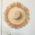 Boho Palm Leaf Fringe Hat – Handmade Wall Décor & Summer Fashion Accessory - Image 6
