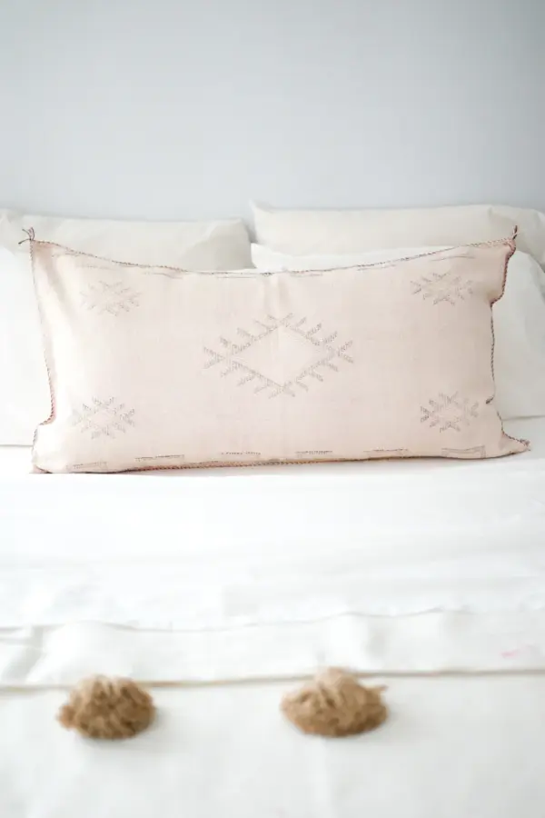 Handmade Cactus Silk Cushion Cover