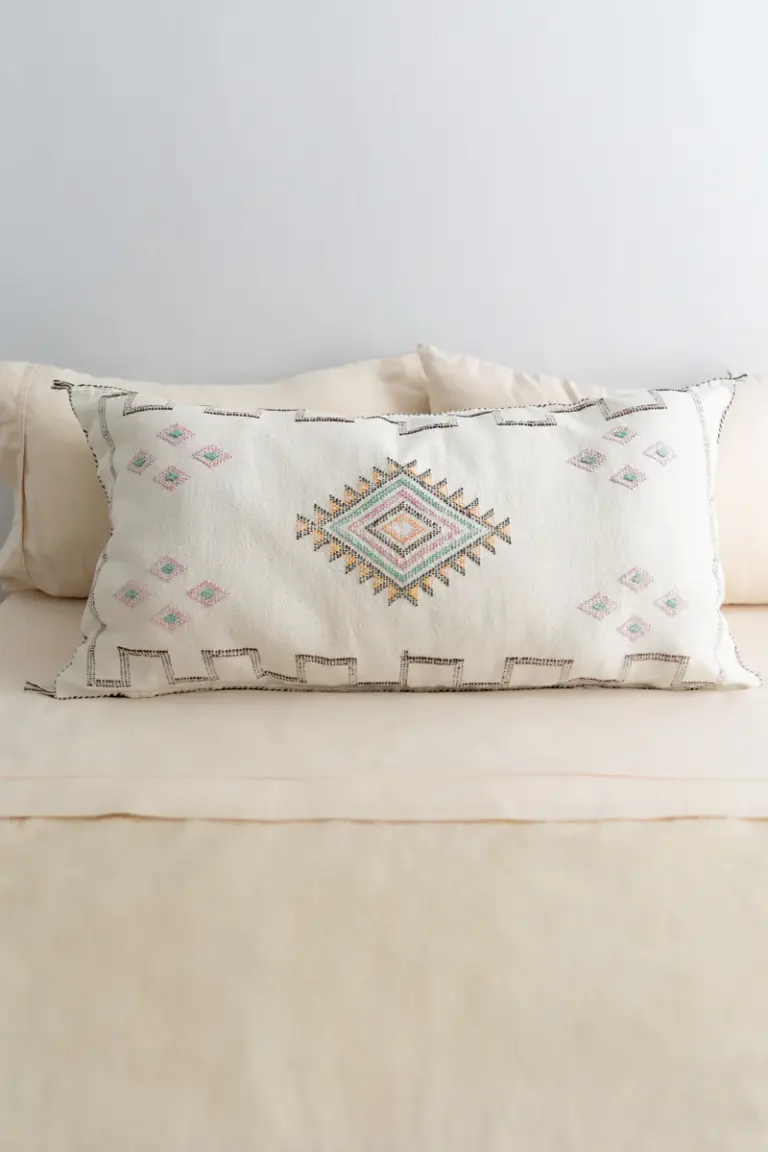 Handmade Cactus Silk Cushion Cover