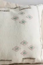 Handmade Cactus Silk Cushion Cover