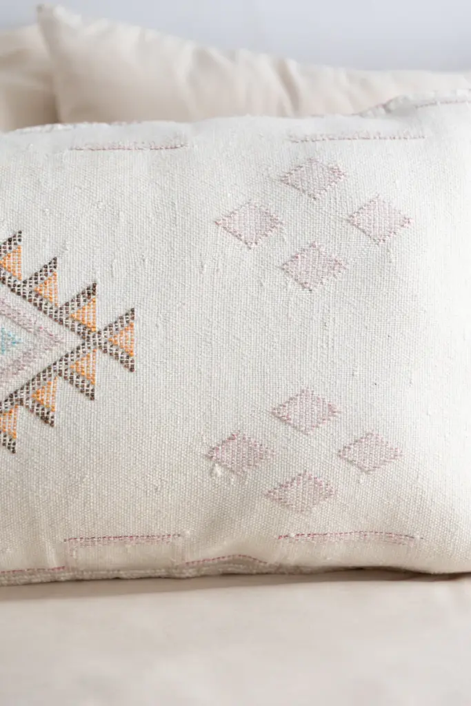 Handmade Cactus Silk Cushion Cover