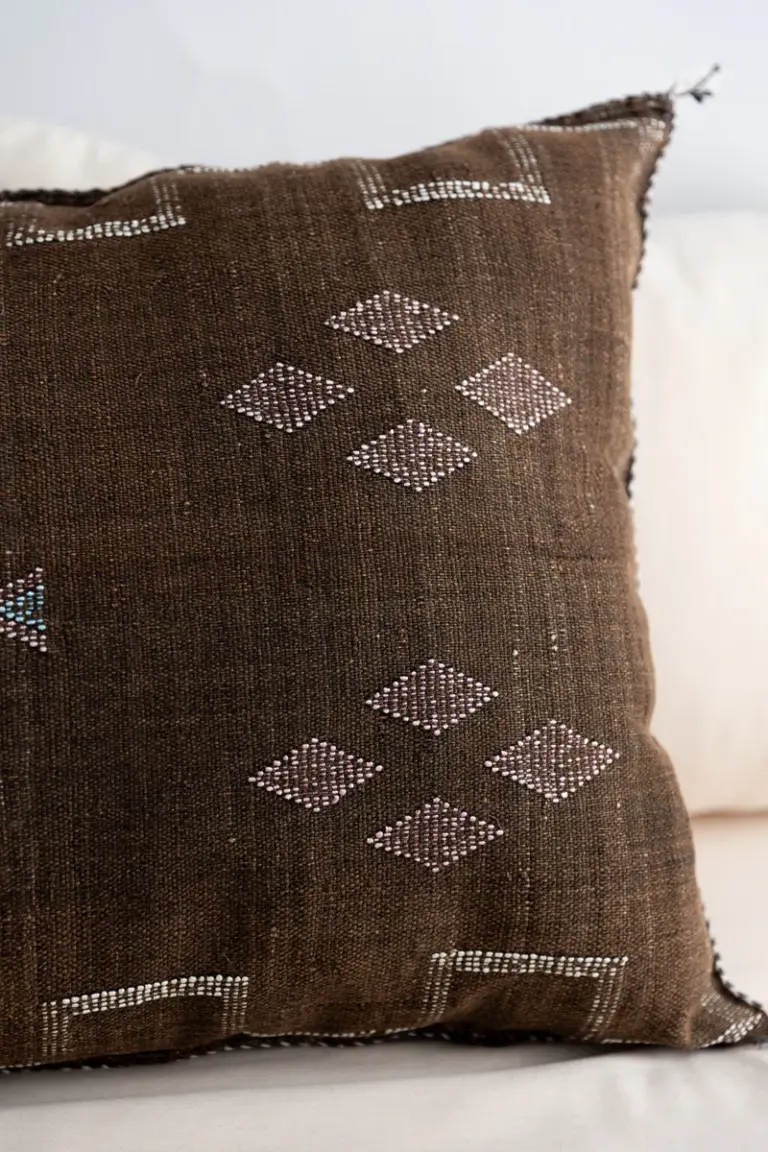 Handmade Cactus Silk Cushion Cover
