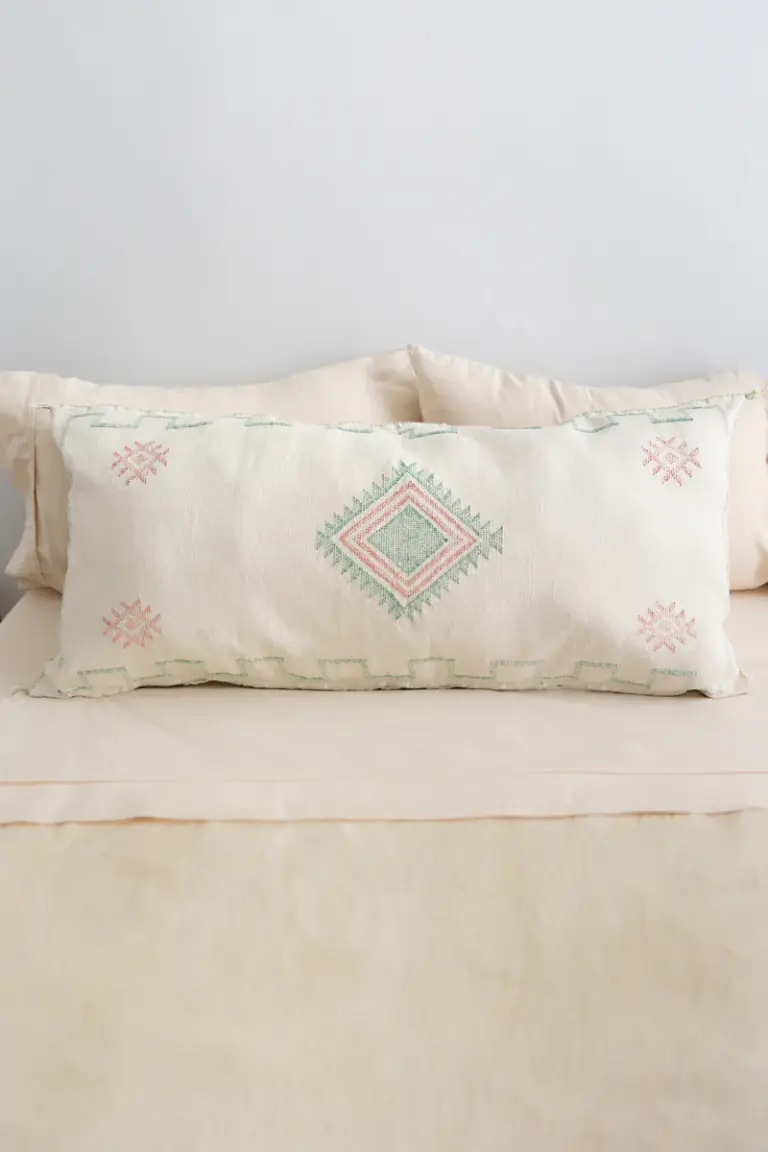Handmade Cactus Silk Cushion Cover