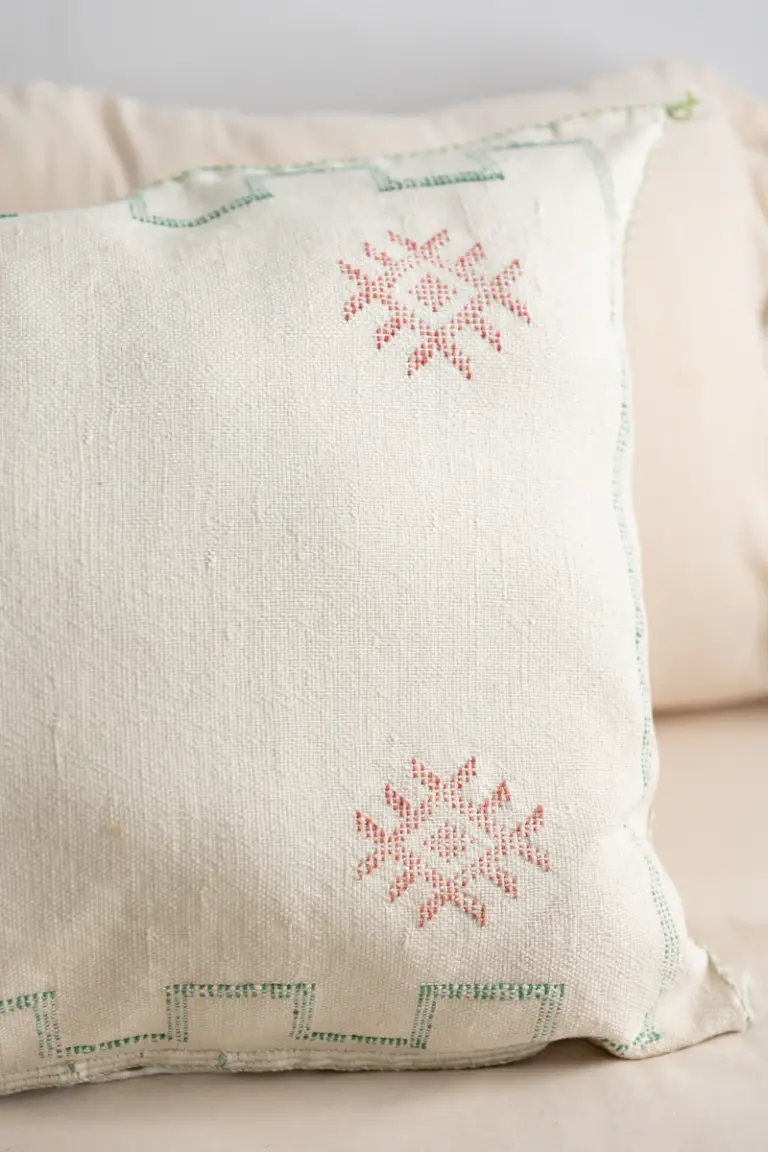 Handmade Cactus Silk Cushion Cover