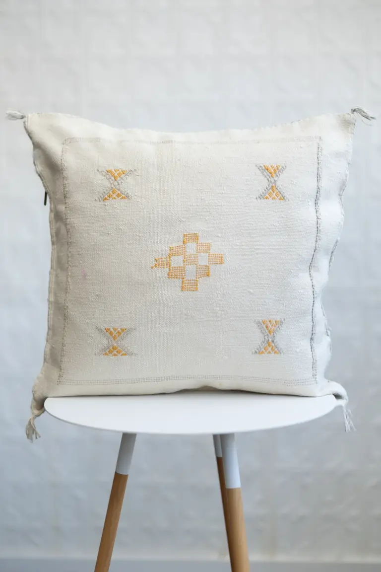 Handmade Cactus Silk Cushion Cover