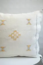Handmade Cactus Silk Cushion Cover
