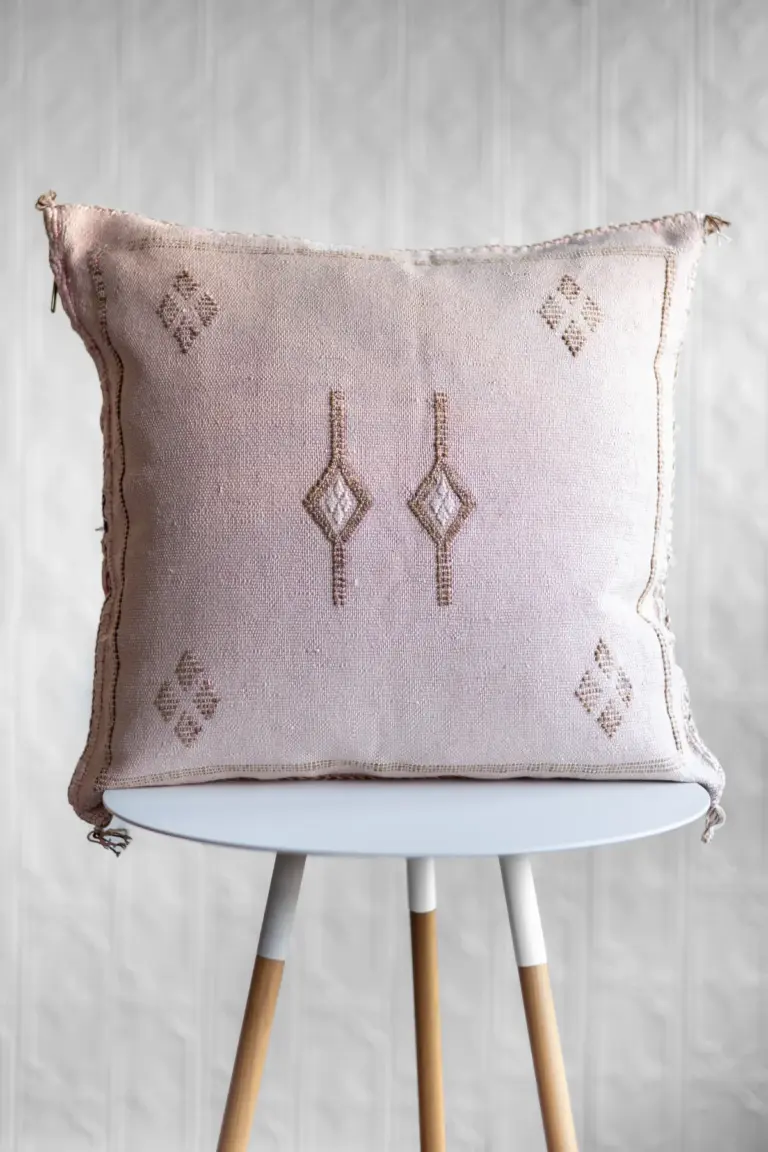 Handmade Cactus Silk Cushion Cover