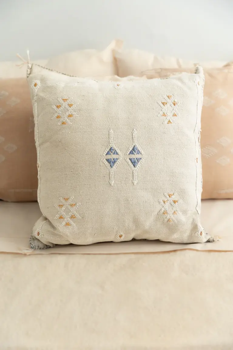 Handmade Cactus Silk Cushion Cover