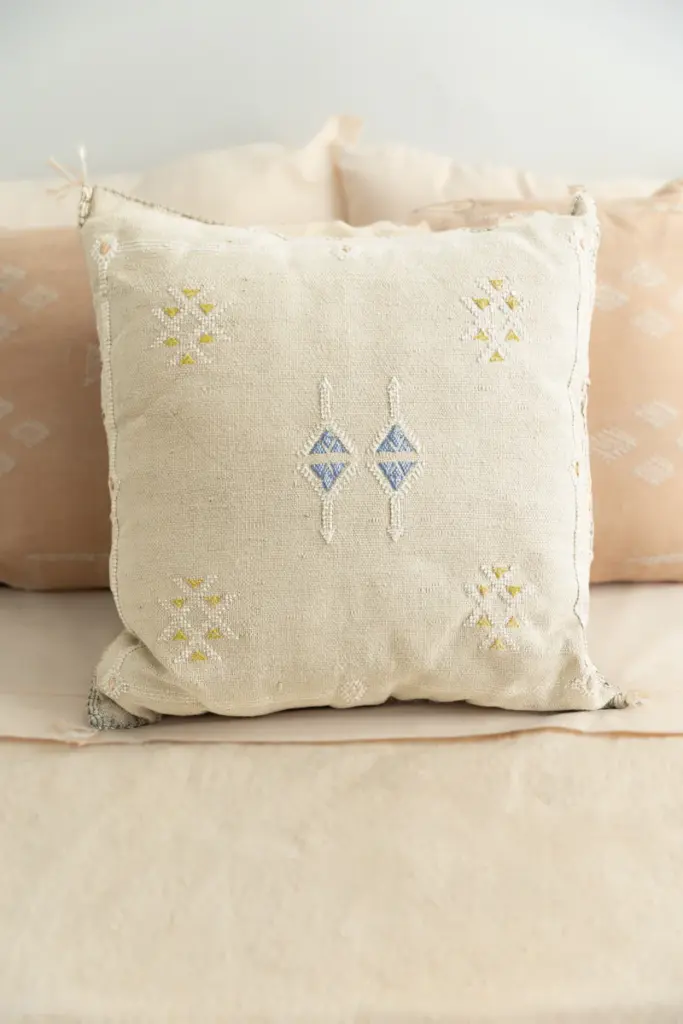 Handmade Cactus Silk Cushion Cover