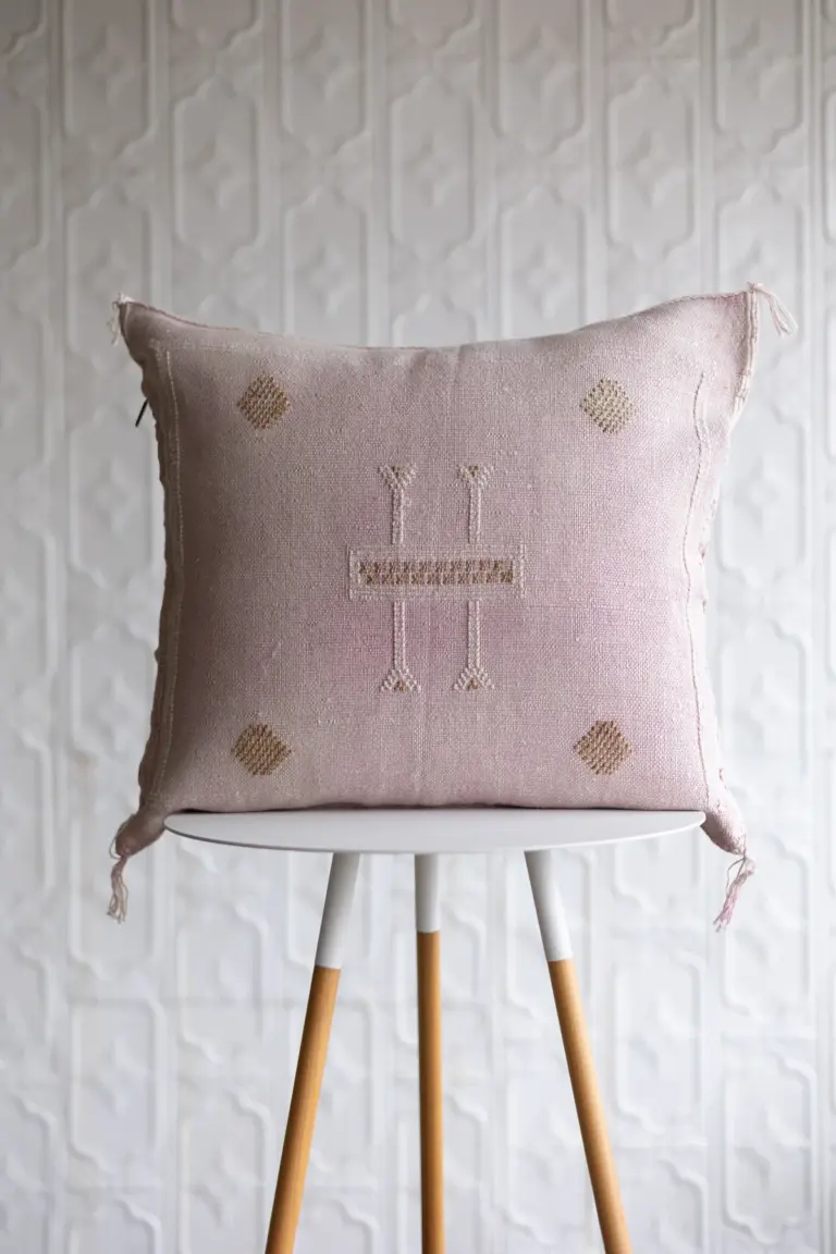 Handmade Cactus Silk Cushion Cover