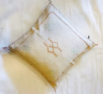 Handmade Cactus Silk Cushion Cover | Moroccan Sabra Pillow | Vintage Bohemian Berber Decor